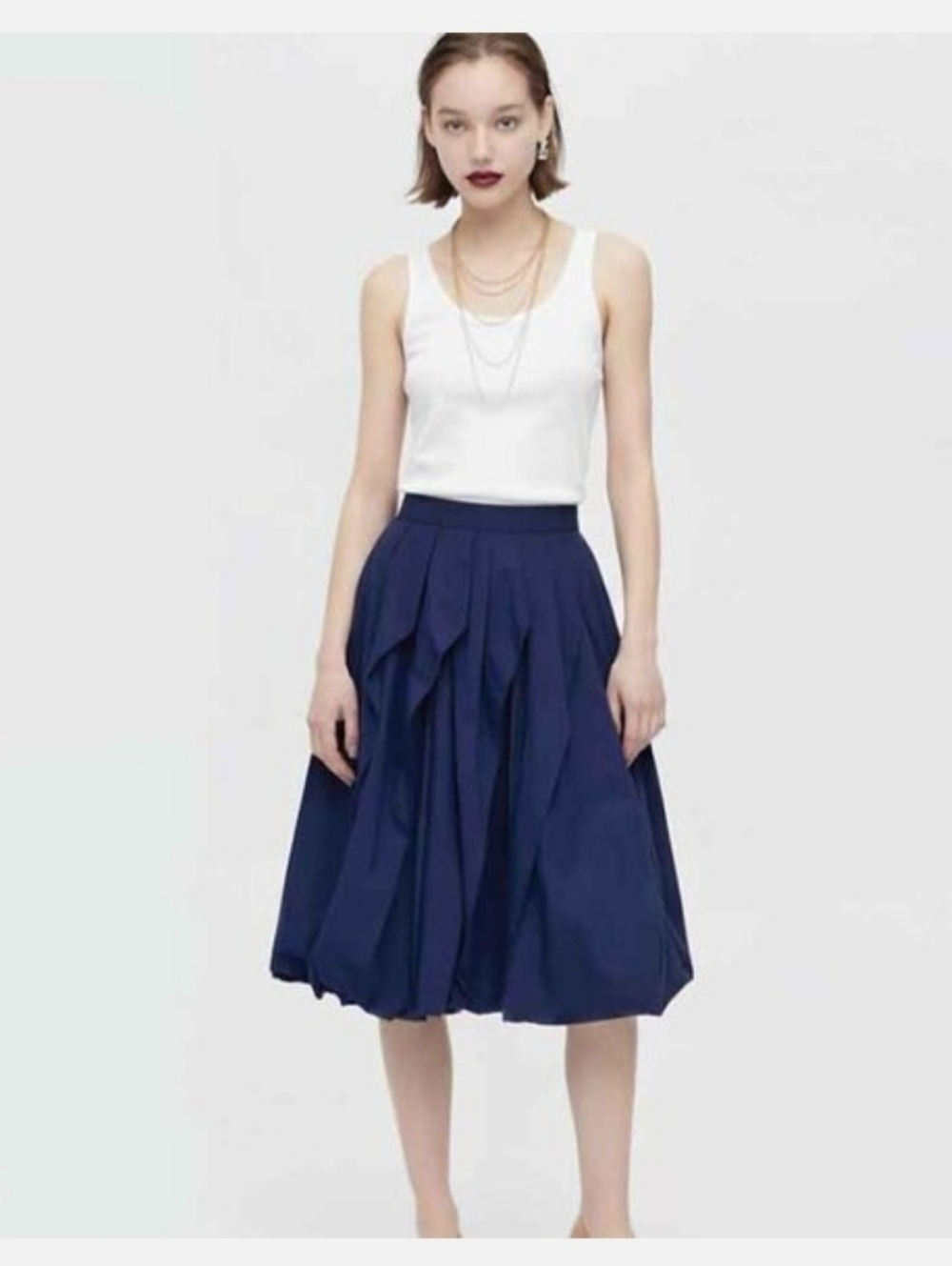 Uniqlo × MARNI☆ Ballon Shaped Skirt Navy Blue